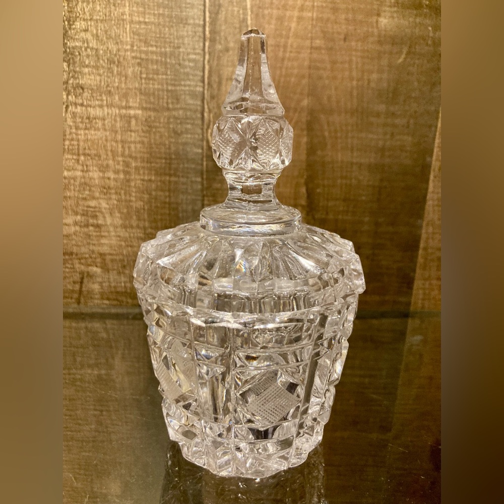 Vintage Crystal Jar